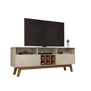 Rack para TV até 65'' Larimar Bechara Off White/Cinamomo