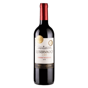 Vinho Chileno Tinto Meio Seco Reservado Santa Carolina Cabernet Sauvignon Valle Central Garrafa