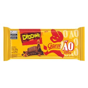 Chocolate Crocante Garoto Barra com 150g Garotão