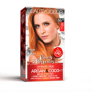 Coloração Permanente Beauty Color Ruivos Perfeitos - 86.44 Ruivo Cobre Natural