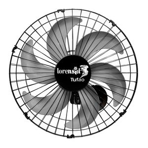 Ventilador de Parede Tufão 6 Pás LorenSid Preto 50cm Bivolt