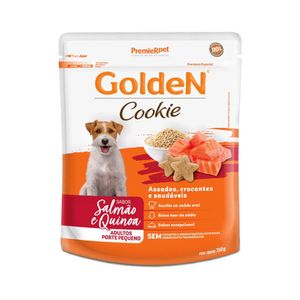 Biscoito Golden Cookie Cães Adultos Porte Pequeno Salmão e Quinoa