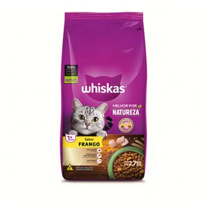 Ração Para Gatos Whiskas Adultos 1+ Frango 2,7kg