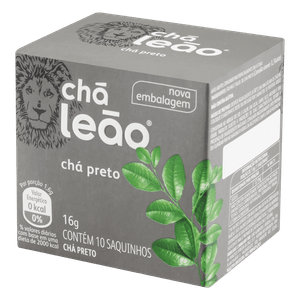 Chá Preto Natural Leão Fuze 16g Caixa com 10 Unidades