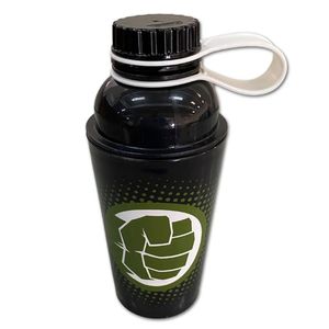 Garrafa Plástica Incrível Hulk 430ml Preta Plasútil