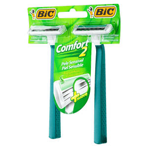 Aparelho Descartável para Barbear Bic Comfort Combo com 2 Unidades