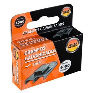 Grampo Para Grampeador 26/6 Galvanizado Caixa Com