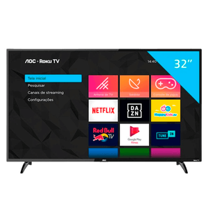 Smart TV 32" HD Roku 32S5195/78G AOC