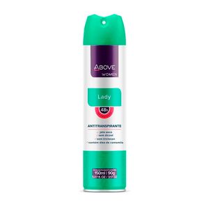 Desodorante Antitranspirante Aerosol Above Feminino Lady 90g