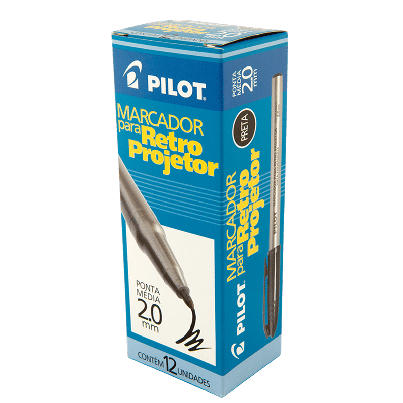 pincel-pret-pilot-preto-12x1