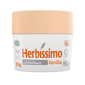 Desodorante Antitranspirante Creme Herbissimo Vanilla 55g