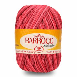 Barbante Barroco 200g Multicolor Vermelho 9245 Círculo