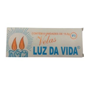 Vela Luz da Vida Branca Nº3 8X1