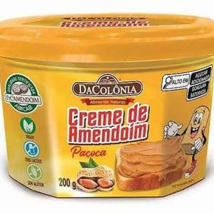 Creme De Amendoim DaColõnia Sabor Paçoca 200G