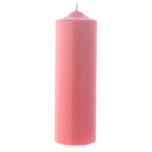 Vela Litúrgica Luz da Vida Rosa 90mm 1400g