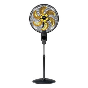 Ventilador Mallory Coluna Chronos Preto Dourado com controle 40cm