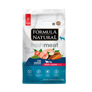 Ração Fórmula Natural FreshMeat Para Cães Sênior De Médio E Grande Porte Sabor Frango 2,5kg