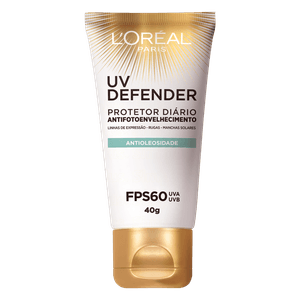 Protetor Solar Antioleosidade FPS 60 L'oréal Paris UV Defender Bisnaga 40g