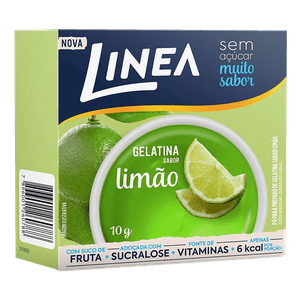 Gelatina em Pó Limão Zero Açúcar Linea Caixa 10g