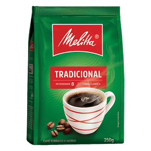 Café Torrado e Moído Tradicional Melitta Pacote 250g