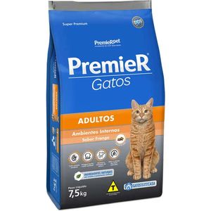 Ração Premier para Gatos Adultos Sabor Frango 7,5kg