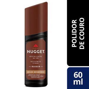 Graxa para Sapato Líquida Marrom Nugget 60ml