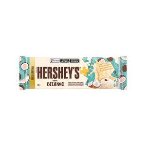 Wafer Hershey's Mais Recheio Beijinho Cobertura Chocolate Branco 102g