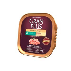 Pate Gran Plus Gourmet Cão Senior Frango 300G