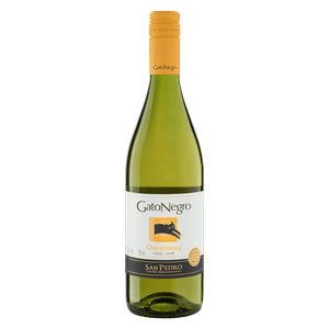 Vinho Chileno Branco Seco Gato Negro Chardonnay Valle Central Garrafa 750ml