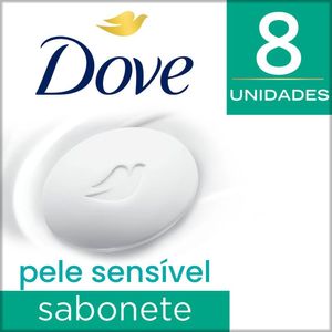 Sabonete Dove Pele Sensivel 8X90G