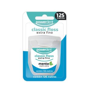 Fio Dental Classic Floss Extra Fino com Sabor de Menta 125m