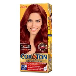 Tintura Cor&Ton Louro Escuro Vermelho 6.66 180g