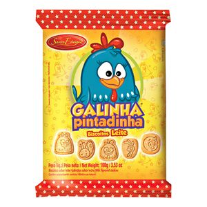 Biscoito Mini Galinha Pintadinha Sabor Leite