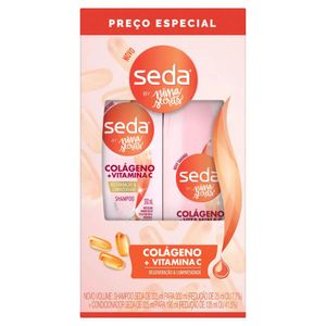 Kit Seda Colágeno + Vitamina C by Niina Secrets Shampoo 300ml + Condicionador 190ml