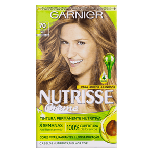 Kit Tintura Creme 70 Louro Mel Garnier Nutrisse