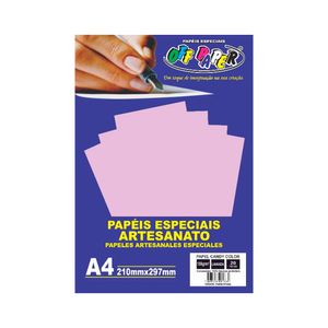 Papel Candy Off Paper A4 180G Lavanda 20Fls