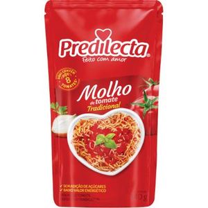 Molho de Tomate Predilecta Tradicional Sachê 300g