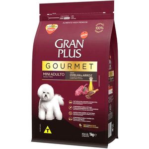 Ração Gran Plus Gourmet Caes Ad. Mini Ovelha e Arroz 1kg