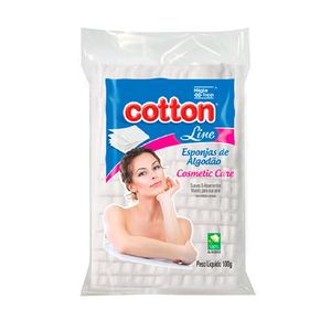 Algodão Esponja Facial Cotton Line 100G