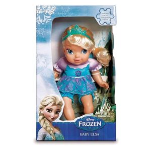 Boneca De Vinil Baby Elsa Com Cabelo 6455 Mimo