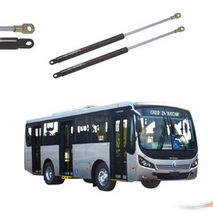 Par Amortecedores Tampa Motor/Bagageiro Ônibus Caio 37 Kgf
