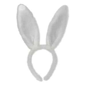 Tiara Orelha Coelho Branco - Páscoa