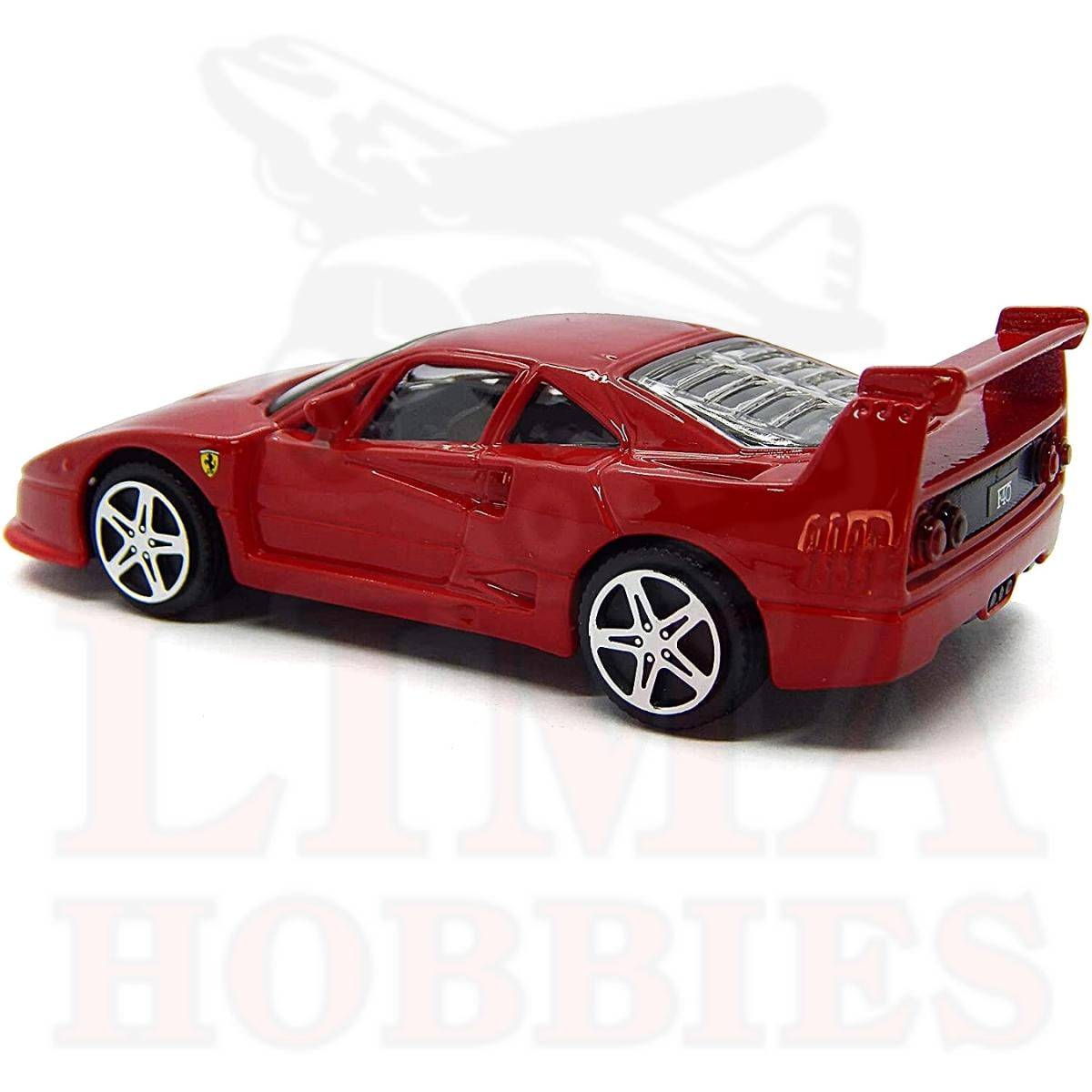 Miniatura Carro Ferrari F40 Competizione 1/43 Vermelho Bburago