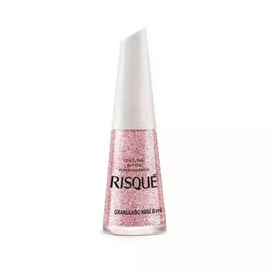 Esmalte Glitter Granulado Rosé Risqué 8Ml