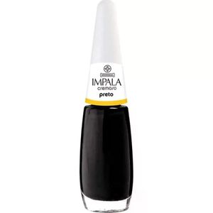 Esmalte Impala Cremoso Preto 7,5Ml Mundial