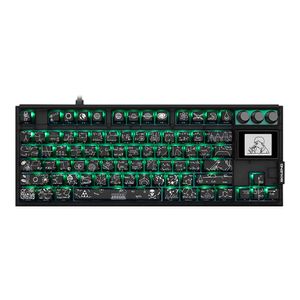 TECLADO GAMER MECANICO SKYLOONG GK87 PRO CRAZY SCIENTIST, SWITCH KTT SILVER, 3 MODOS, RGB, HOT SWAP, 4000MAH