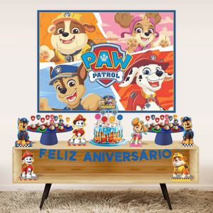 Kit Decoração Festa Patrulha Canina Completo 39 Peças