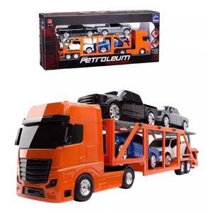Caminhão Cegonheira Petroleum Laranja Roma Jensen 1470