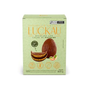 Ovo Trufado Chocolate Ao Leite Com Creme De Pistache Luckau 300g