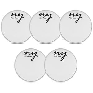 Kit 5 Peles Porosas para Bateria 22" Branca New York